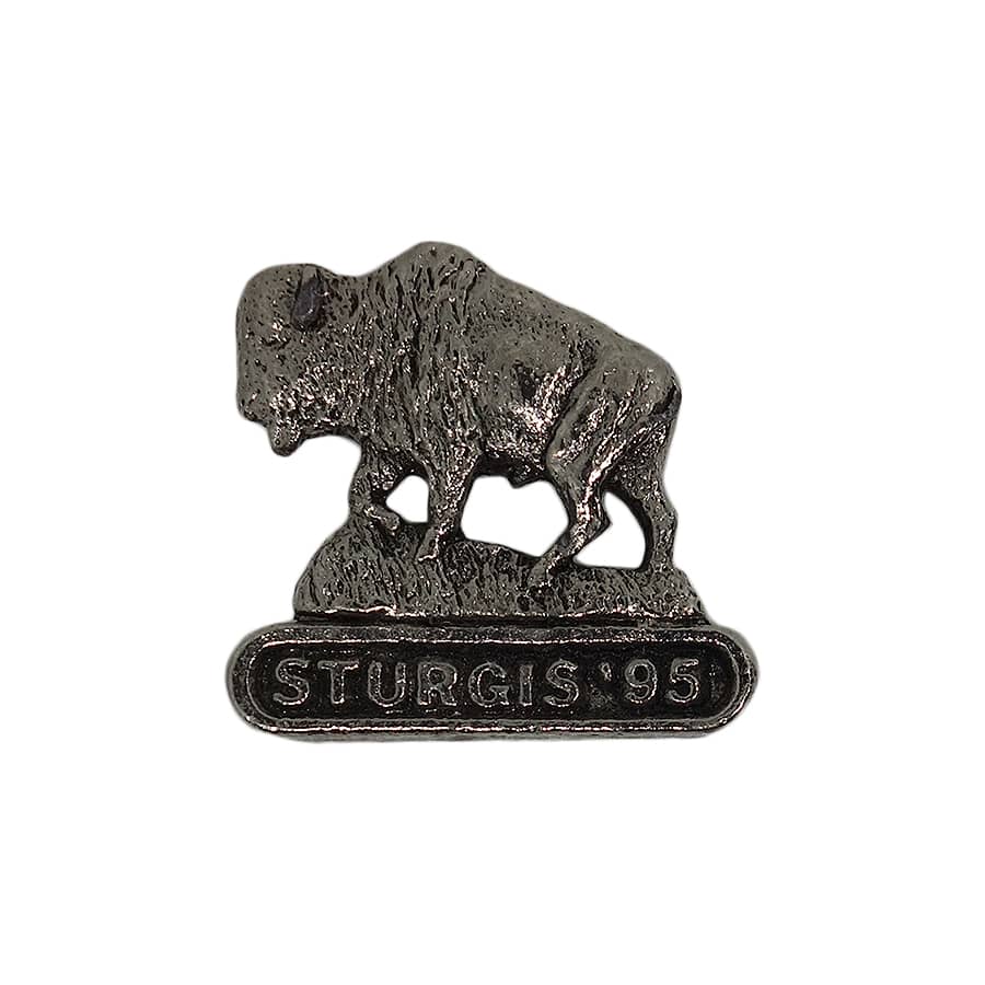 STURGIS '95 バイカー ピンズ バッファロー スタージス 留め具付き