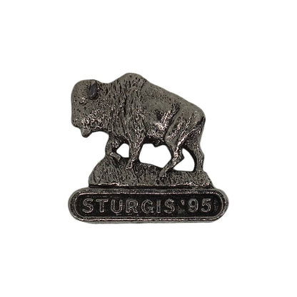 STURGIS '95 バイカー ピンズ バッファロー スタージス 留め具付き