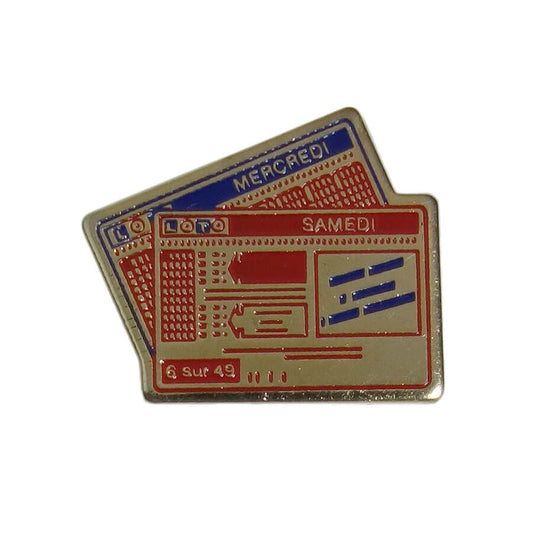 LOTO ピンズ 宝くじ ロト SAMEDI MERCREDI 留め具付き