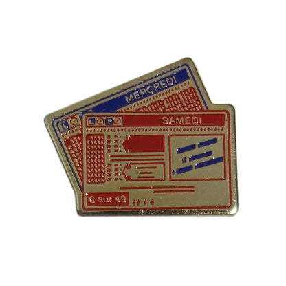 LOTO ピンズ 宝くじ ロト SAMEDI MERCREDI 留め具付き