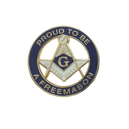 友愛結社 フリーメイソン PROUDE TO BE A FREEMASON ピンズ 留め具付き