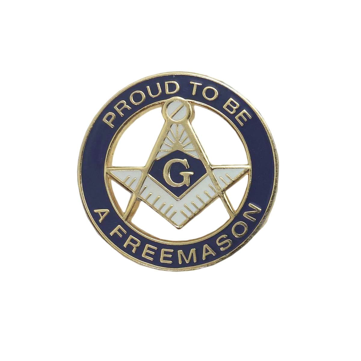 友愛結社 フリーメイソン PROUDE TO BE A FREEMASON ピンズ 留め具付き