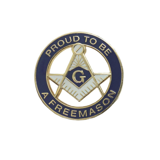 友愛結社 フリーメイソン PROUDE TO BE A FREEMASON ピンズ 留め具付き