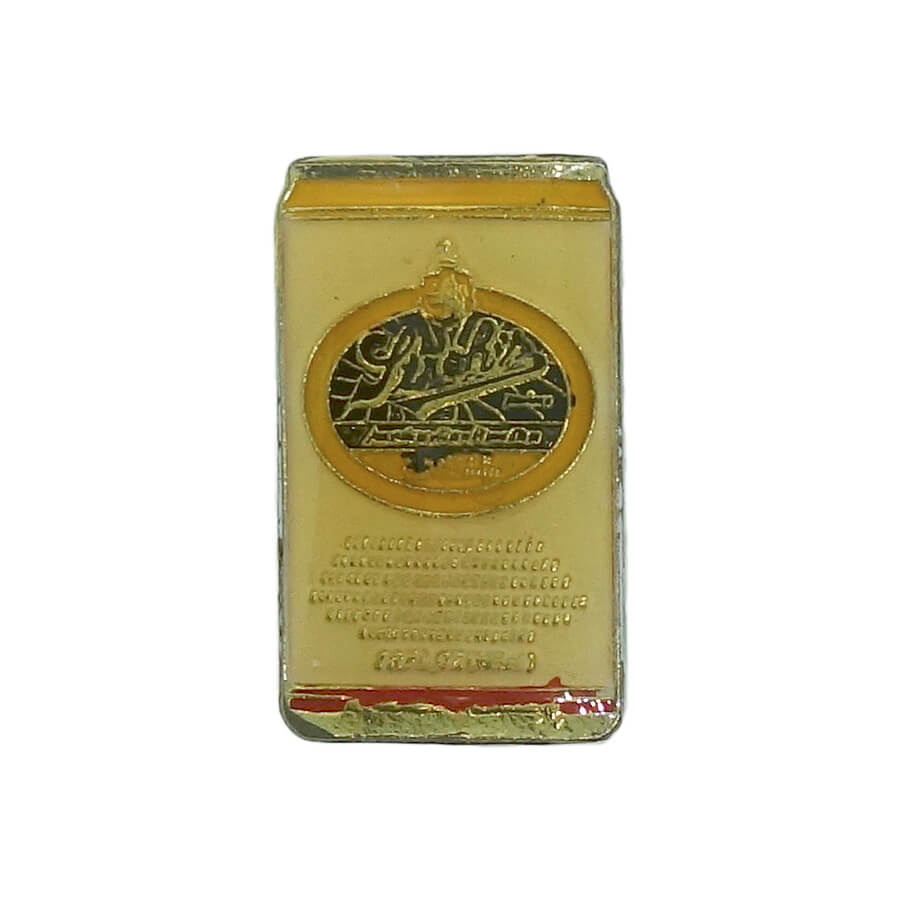 ピンズ ビール Stroh's 缶型 ビンテージ お酒 留め具付き