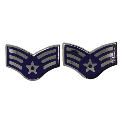 アメリカ空軍 階級章 ピンズ 2個セット USAF インシグニア 留め具付き