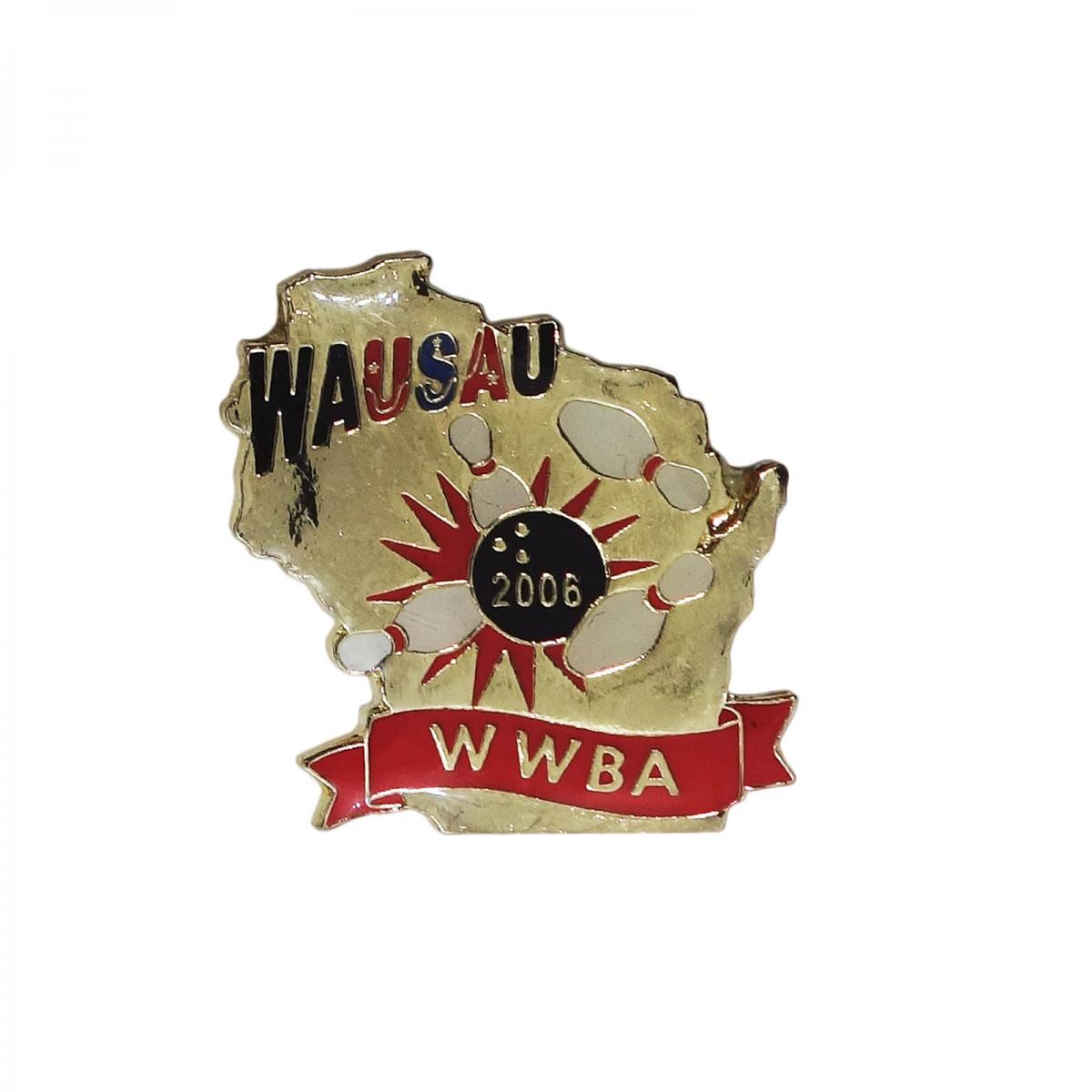 WWBA ボウリング ピンズ WAUSAU 留め具付き