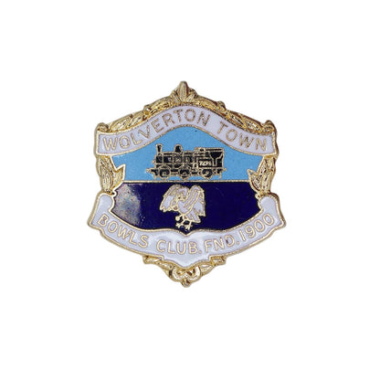 WOLVERTON TOWN BOWLS CLUB ピンバッジ ブローチ 英国 ローンボウルズクラブ