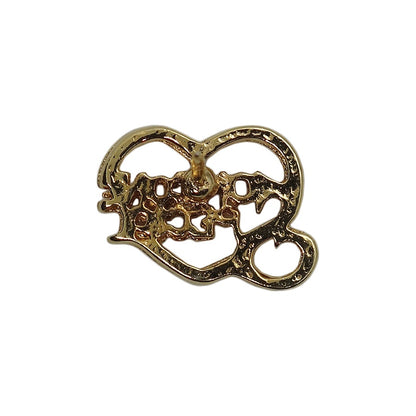 SOMEONE SPECIAL ピンズ 金色 ハート 留め具付き