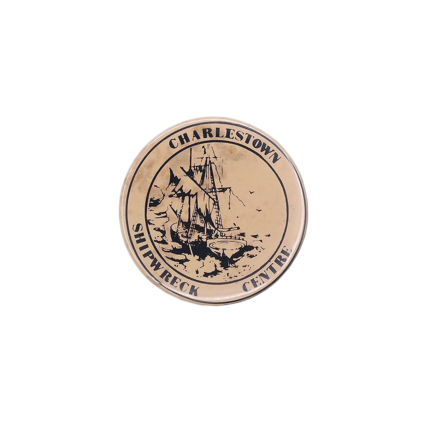 Charlestown Shipwreck Centre 缶バッジ バッチ 難破船