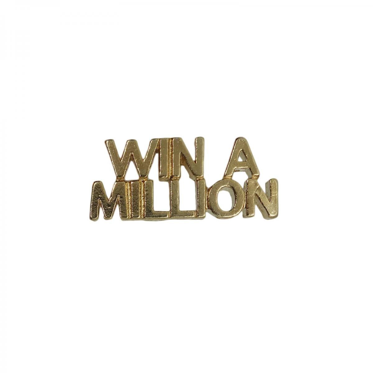 WIN A MILLION ピンズ 留め具付き