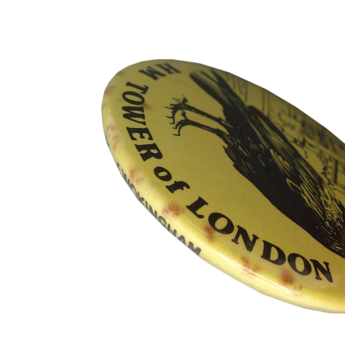 HM TOWER of LONDON ロンドン塔のカラス 缶バッジ バッチ