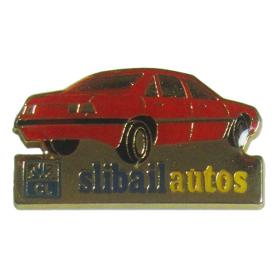 ピンズ 自動車 銀行 Credit lyonnais 留め具付き レトロ ピンバッジ