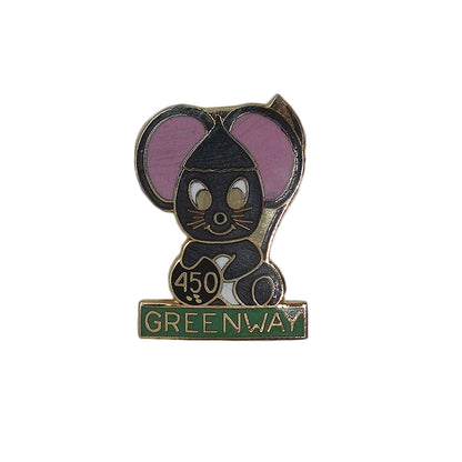 GREENWAY ネズミ ボウリング ピンバッジ レトロ