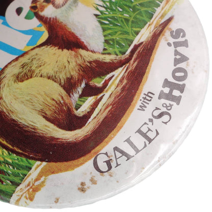 I Helped Save The Otter カワウソ保護キャンペーン 缶バッジ バッチ