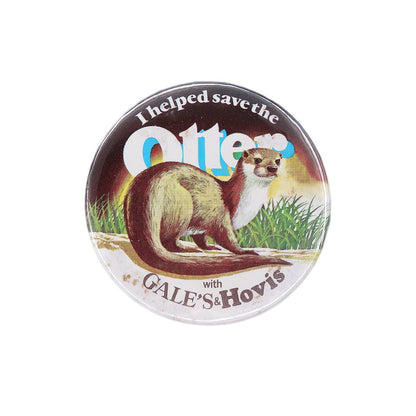 I Helped Save The Otter カワウソ保護キャンペーン 缶バッジ バッチ
