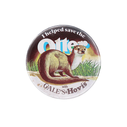 I Helped Save The Otter カワウソ保護キャンペーン 缶バッジ バッチ