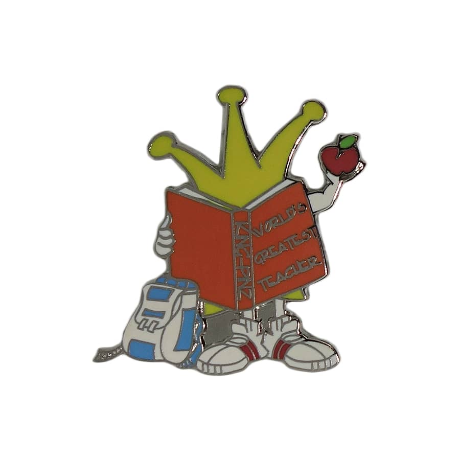 WORLD'S GREATEST TEACHER ピンズ KING PINZ 留め具付き