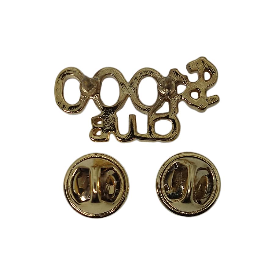 $1000 CLUB ピンズ 金色 留め具付き