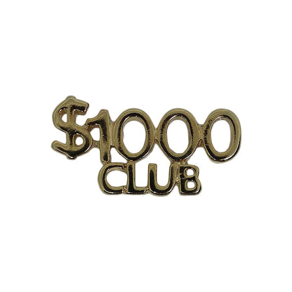 $1000 CLUB ピンズ 金色 留め具付き