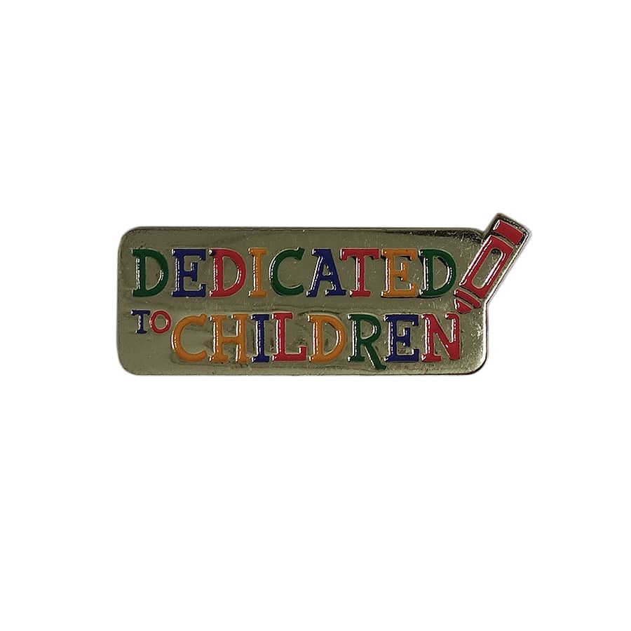 DEDICATED TO CHILDREN ピンズ 留め具付き