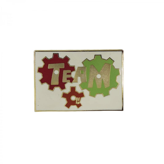TEAM ピンズ 歯車 留め具付き