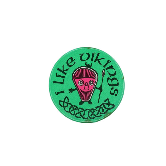 I Like Vikings バイキング 缶バッジ バッチ