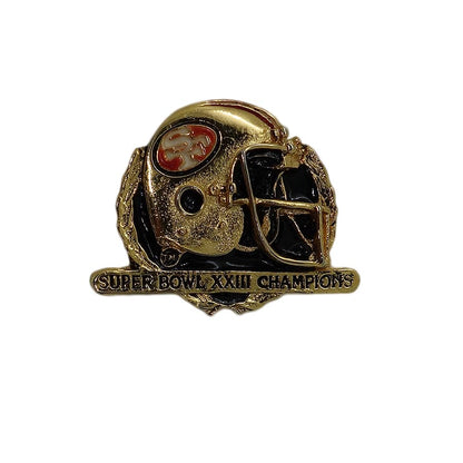SUPER BOWL XXIII ピンズ アメリカンフットボール SF ヘルメット 留め具付き