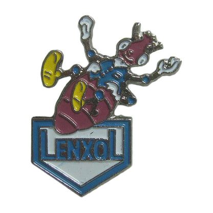 ピンズ シラミ 殺虫剤 LENXOL 留め具付き レトロ ピンバッジ