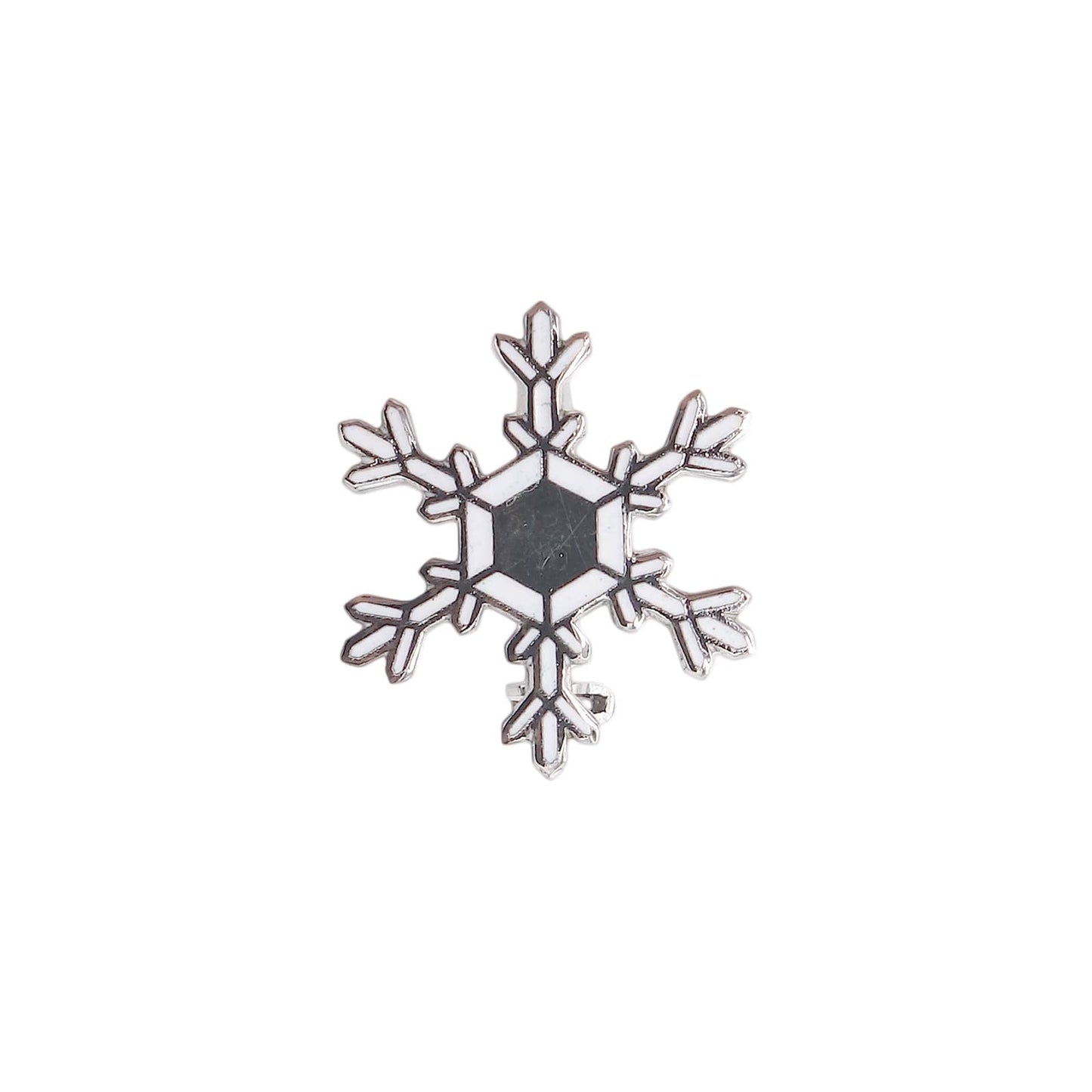 雪の結晶 ピンバッジ ブローチ