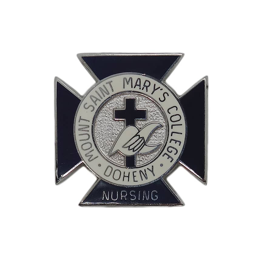 MOUNT SAINT MARY'S COLLEGE ブローチ NURSING 十字 スクール