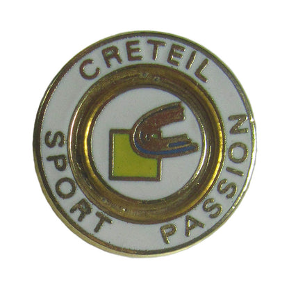 ピンズ creteil sport passion 留め具付き レトロ ピンバッジ
