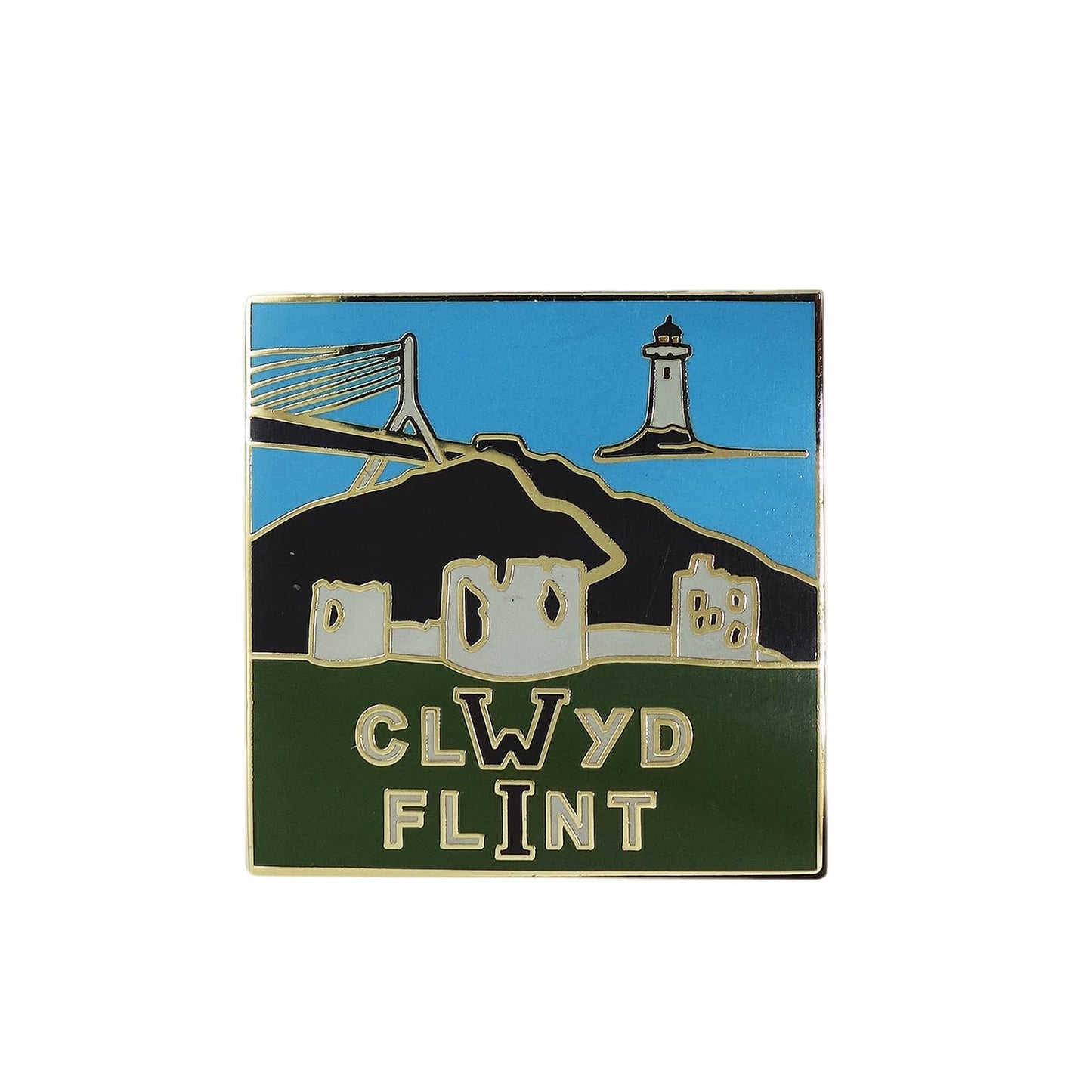 Clwyd-Flint Federation ピンバッジ ブローチ FATTORINI イギリス