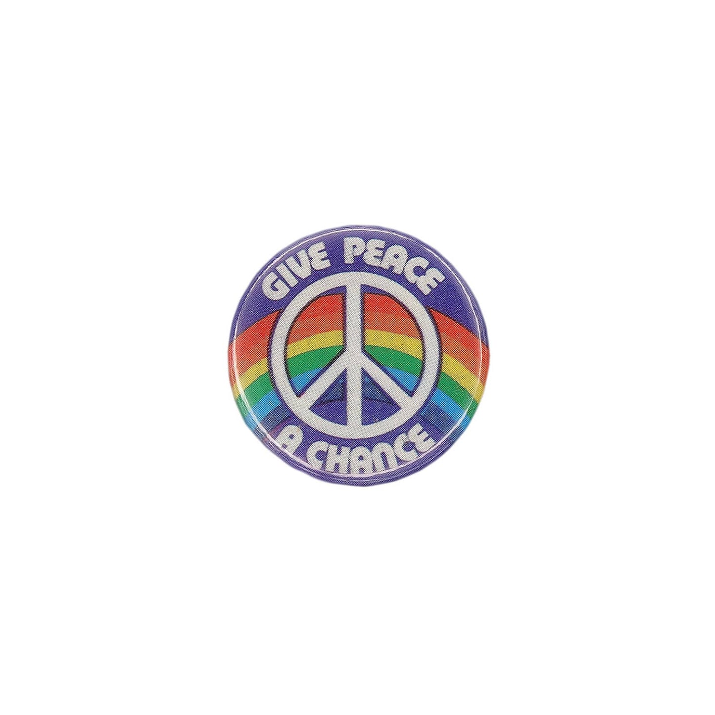 GIVE PEACE A CHANCE ピースマーク 缶バッジ バッチ