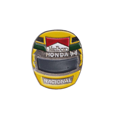 F1 ドライバー アイルトン・セナ ヘルメット ピンズ HONDA × Marlboro