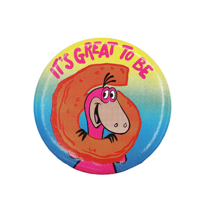 IT'S GREAT TO BE 6 ディノ 缶バッジ バッチ 6歳 誕生日 フリントストーン