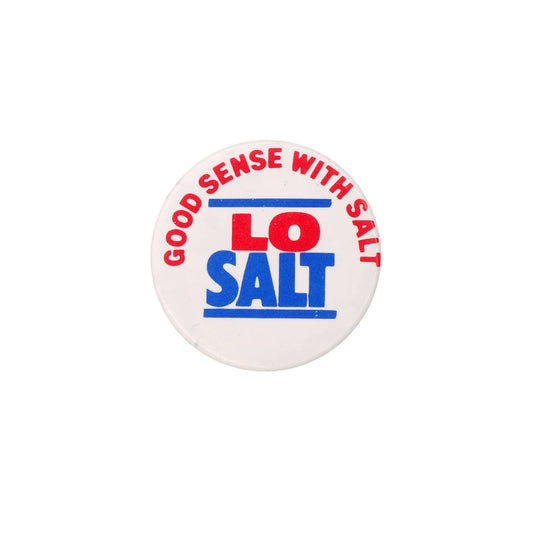 LOSALT 減塩塩ブランド 缶バッジ バッチ GOOD SENSE WITH SALT