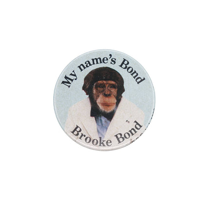 紅茶ブランド Brooke Bond ブルックボンド 缶バッジ バッチ チンパンジー