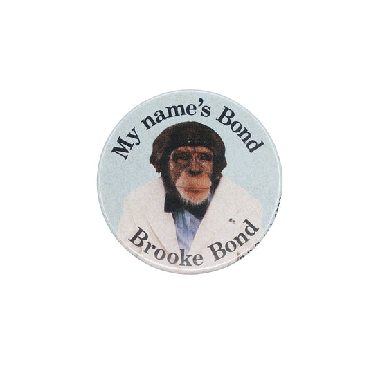 紅茶ブランド Brooke Bond ブルックボンド 缶バッジ バッチ チンパンジー