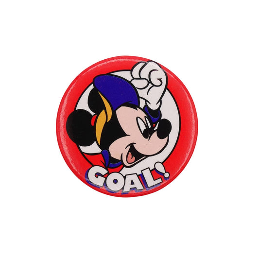 DISNEY ミッキーマウス GOAL! 缶バッジ バッチ ディズニー キャラクター