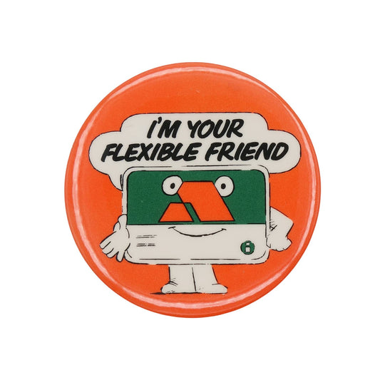 Access I'M YOUR FLEXIBLE FRIEND 缶バッジ バッチ キャラクター