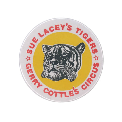 タイガー SUE LACEY'S TIGERS GERRY COTTLE'S CIRCUS 缶バッジ バッチ