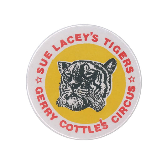 タイガー SUE LACEY'S TIGERS GERRY COTTLE'S CIRCUS 缶バッジ バッチ
