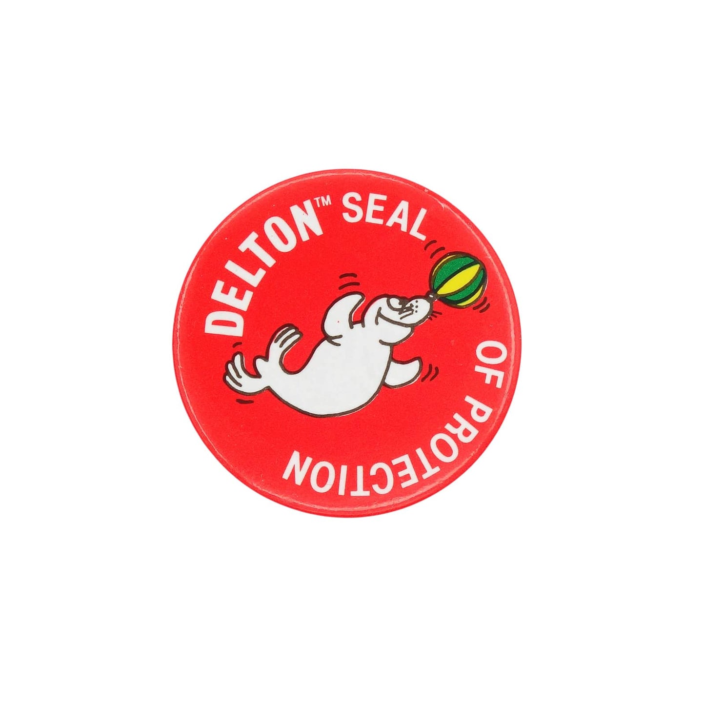 DELTON デルトン SEAL OF PROTECTION 缶バッジ バッチ アザラシ