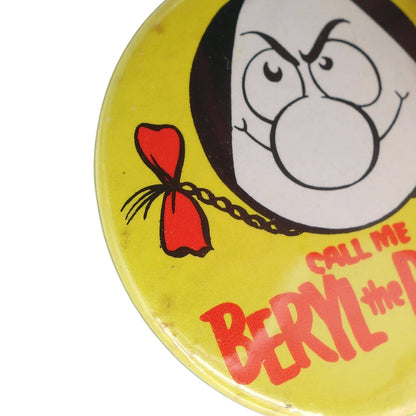 CALL ME BERYL the PERIL ベリル・ザ・ペリル 缶バッジ キャラクター バッチ