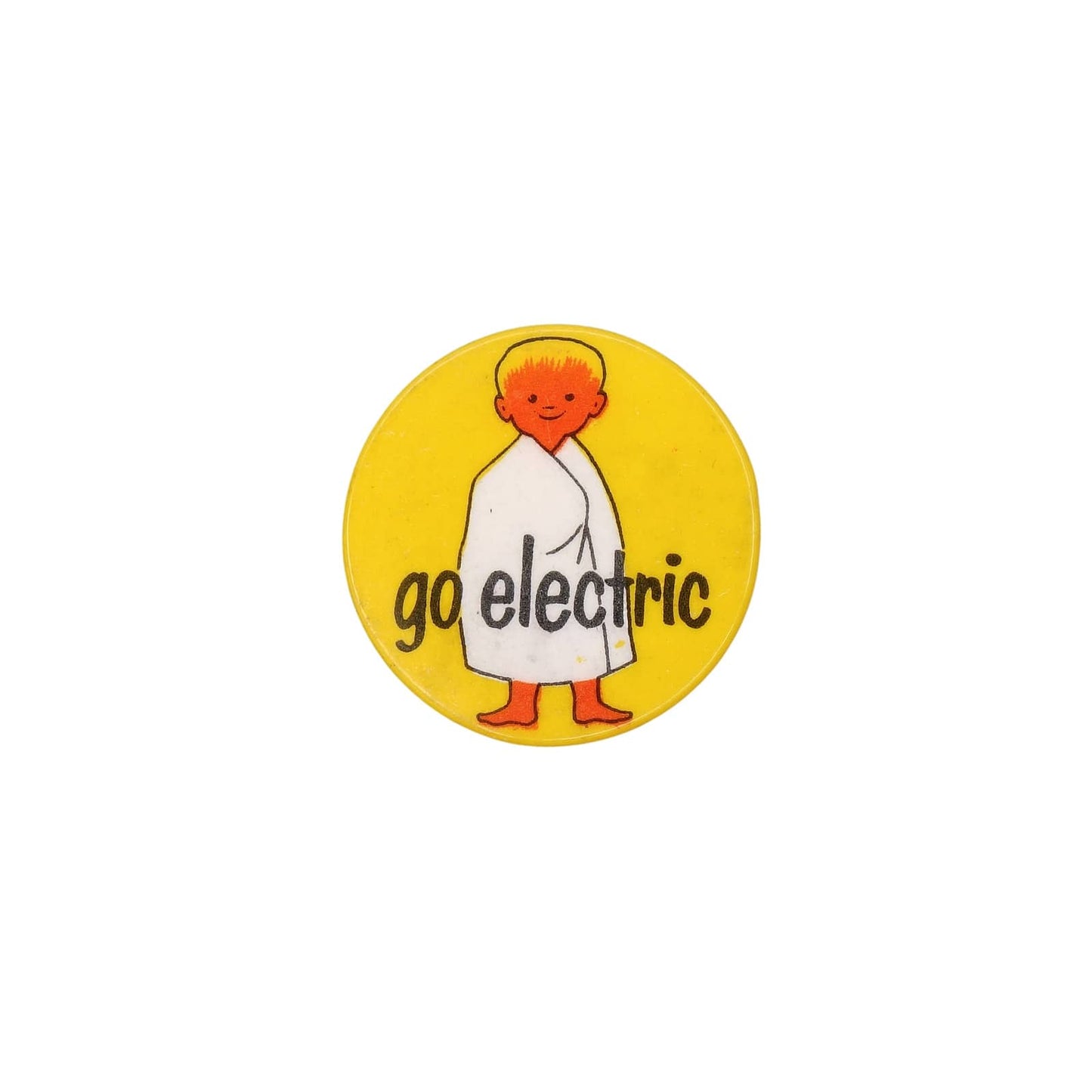 go electric 缶バッジ バッチ 子供のキャラクター