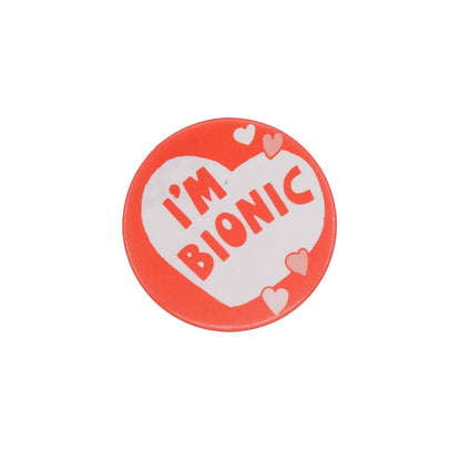 I'M BIONIC 缶バッジ バッチ ハート