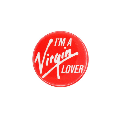 I'M A Virgin LOVER 缶バッジ バッチ 英語 メッセージ