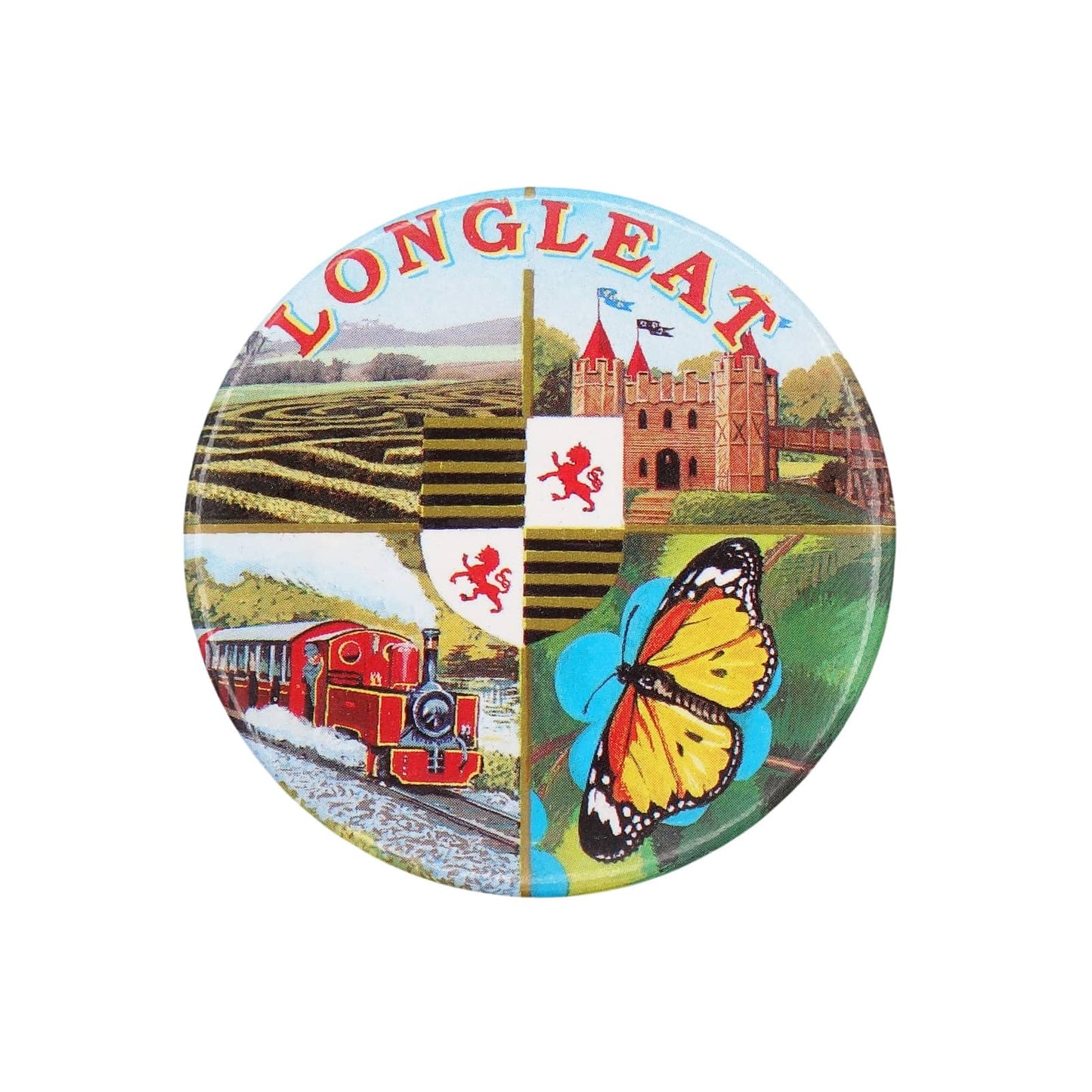 イギリス LONGLEAT ロングリート 缶バッジ バッチ