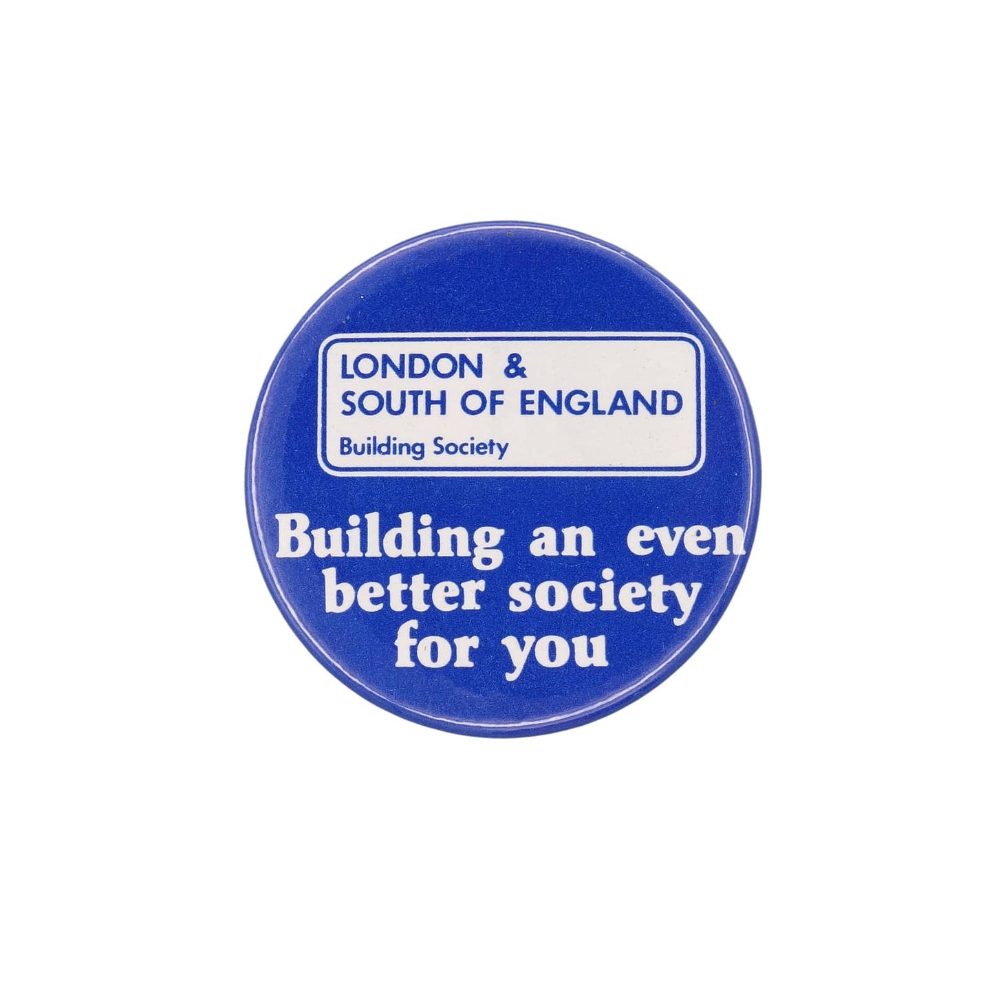 LONDON & SOUTH OF ENGLAND Building Society 缶バッジ