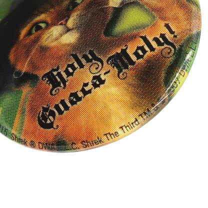 映画 シュレック 長ぐつをはいたネコ プス 缶バッジ バッチ Holy Guaca-Moly!